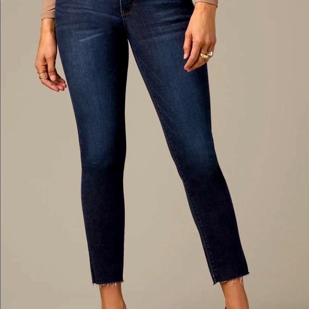 Wit & Wisdom Charlotte Mid Rise Skinny Raw Hem Women’s Jeans Size 0P NWT